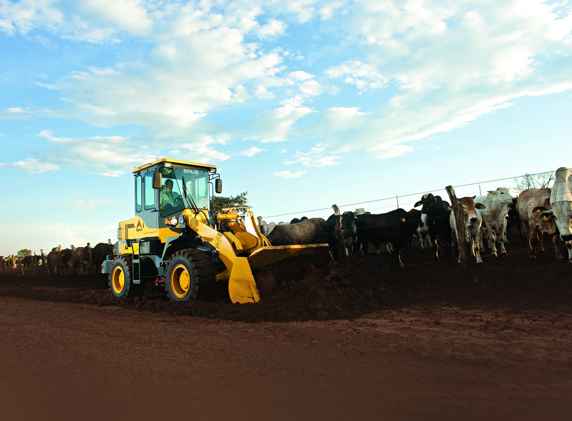 L936H Agricultural at a cattle feedlot